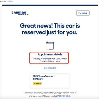 CarMax - New appointment for the 9th November , but they transfer the truck either i locked for buy , ridiculous. - Used Car Dealers Near Me - Miami Lakes, Florida