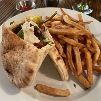 Cafe Mogador - Falafel Sandwich - Moroccan Near Me - Brooklyn, New York Cafe Mogador - Falafel Sandwich - Moroccan Near Me - Brooklyn, New York