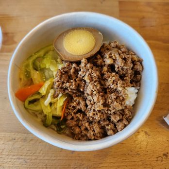 Tea Era - Simmered Ground Pork Over Rice - Coffee & Tea Near Me - Cupertino, California Tea Era - Simmered Ground Pork Over Rice - Coffee & Tea Near Me - Cupertino, California