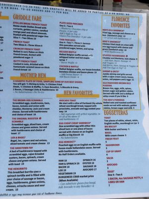 Menu photo 2 Little Brown Hen Cafe Florence, OR Menu photo 2 Little Brown Hen Cafe Florence, OR