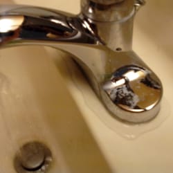 Leaky faucet - never fixed.