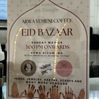 Arwa Yemeni Coffee - Coffee & Tea Near Me - Richmond, Texas