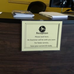 NC Drivers License Branch - Nobody is home...  No bell,  no one around... Just told that I have to wait until someone returns to their desk.