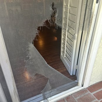 Golden Screen Services - Old patio screen destroyed by tag team dog and cat - Windows Installation Near Me