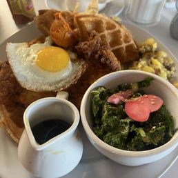 Chicken and waffles