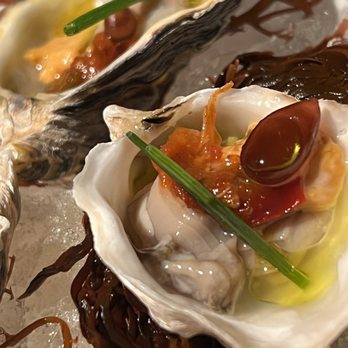 Montrio - Trio of Oysters on the Half Shell - New American Near Me - Monterey, California Montrio - Trio of Oysters on the Half Shell - New American Near Me - Monterey, California