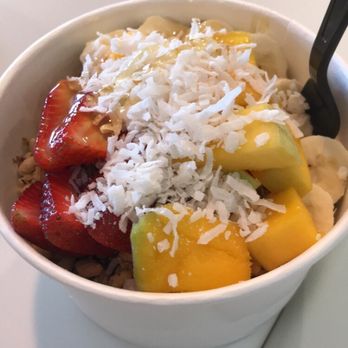 Fruittitude - Coconut açaí bowl: loaded with all the bomb essentials! - Bubble Tea Near Me - La Jolla, California Fruittitude - Coconut açaí bowl: loaded with all the bomb essentials! - Bubble Tea Near Me - La Jolla, California