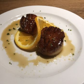 1885 Grill - Pan seared scallops with an reduced orange glaze. - Seafood Near Me - Chattanooga, Tennessee
