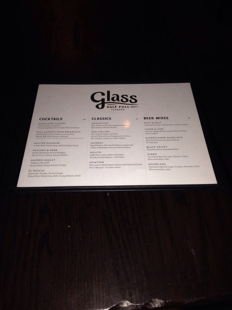 GLASS HALF FULL TAPROOM Updated August 2024 10 Reviews 651 N Business Loop I35, New