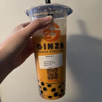 Ginza Spot - Thai tea honey boba - Ramen Near Me - Henrico, Virginia Ginza Spot - Thai tea honey boba - Ramen Near Me - Henrico, Virginia