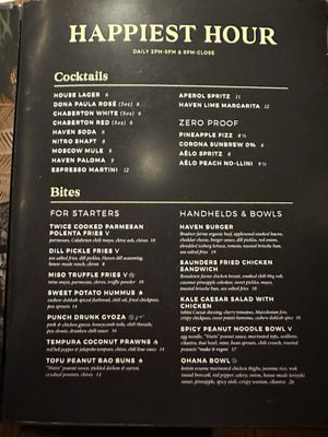 Menu photo 4 Haven Kitchen + Bar Langley City, BC
