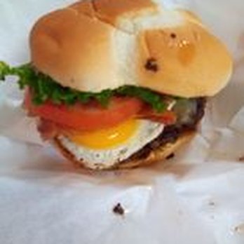 Patrick's Butcher Boy Burgers - Classic Burger, mayo, lettuce, tomato, pickles, and onions. Extras: Pepper Jack Cheese, Grilled jalapenos, bacon Fried egg (sunny side up) - Burgers Near Me - Fort Smith, Arkansas Patrick's Butcher Boy Burgers - Classic Burger, mayo, lettuce, tomato, pickles, and onions. Extras: Pepper Jack Cheese, Grilled jalapenos, bacon Fried egg (sunny side up) - Burgers Near Me - Fort Smith, Arkansas