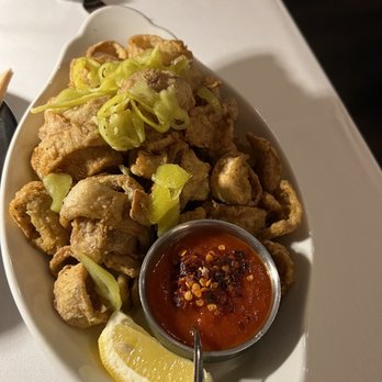 Crossroads Kitchen - Mushroom calamari - Vegan Near Me - Las Vegas, Nevada Crossroads Kitchen - Mushroom calamari - Vegan Near Me - Las Vegas, Nevada