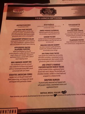 Menu photo 1 The Loaded Slate Milwaukee, WI