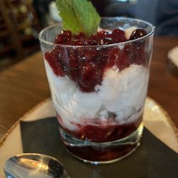 Craftsman Table & Tap - Lemon sorbet with mixed berries compote