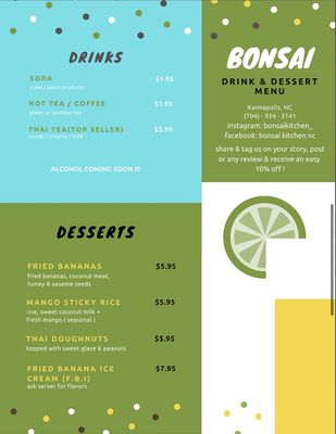 Menu photo 1 Bonsai Kitchen Kannapolis, NC Menu photo 1 Bonsai Kitchen Kannapolis, NC