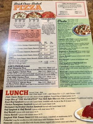 Menu photo 1 A'mis Italian Restaurant O'Fallon, MO Menu photo 1 A'mis Italian Restaurant O'Fallon, MO
