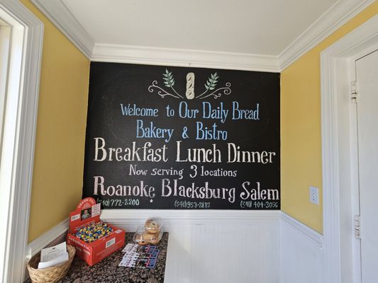 Menu photo 4 Our Daily Bread Bakery & Bistro Roanoke, VA Menu photo 4 Our Daily Bread Bakery & Bistro Roanoke, VA