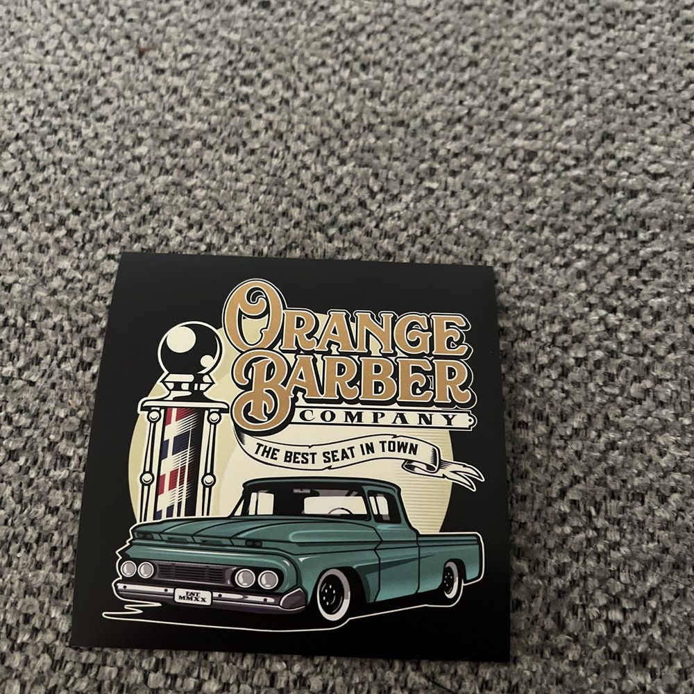 Orange Barber Company - Sticker - Barbers Near Me - Orange, California Orange Barber Company - Sticker - Barbers Near Me - Orange, California
