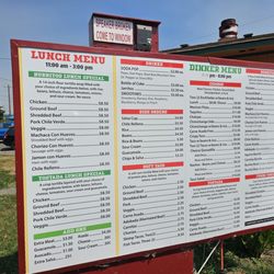 Mexican Express - Up to date menu as of August 2023.