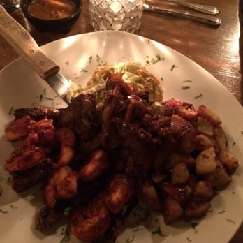 Luna Maya - Steak & shrimp pique a lo macho (sorry bad lighting) - Mexican Near Me - Norfolk, Virginia Luna Maya - Steak & shrimp pique a lo macho (sorry bad lighting) - Mexican Near Me - Norfolk, Virginia