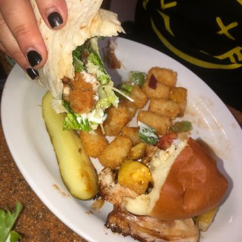 Kitchen Table Cafe - Half Chicken Cesar wrap, half Hawaiian chicken burger - Breakfast & Brunch Near Me - Vancouver, Washington Kitchen Table Cafe - Half Chicken Cesar wrap, half Hawaiian chicken burger - Breakfast & Brunch Near Me - Vancouver, Washington
