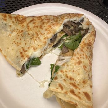 G Taste Crepe Cafe - Mushroom & mozzarella - Creperies Near Me - Huntington, New York