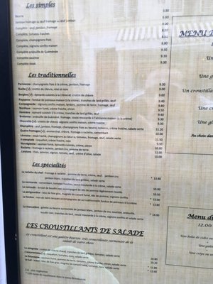 Menu photo 7 Crêperie Brocéliande Paris, 75 Menu photo 7 Crêperie Brocéliande Paris, 75