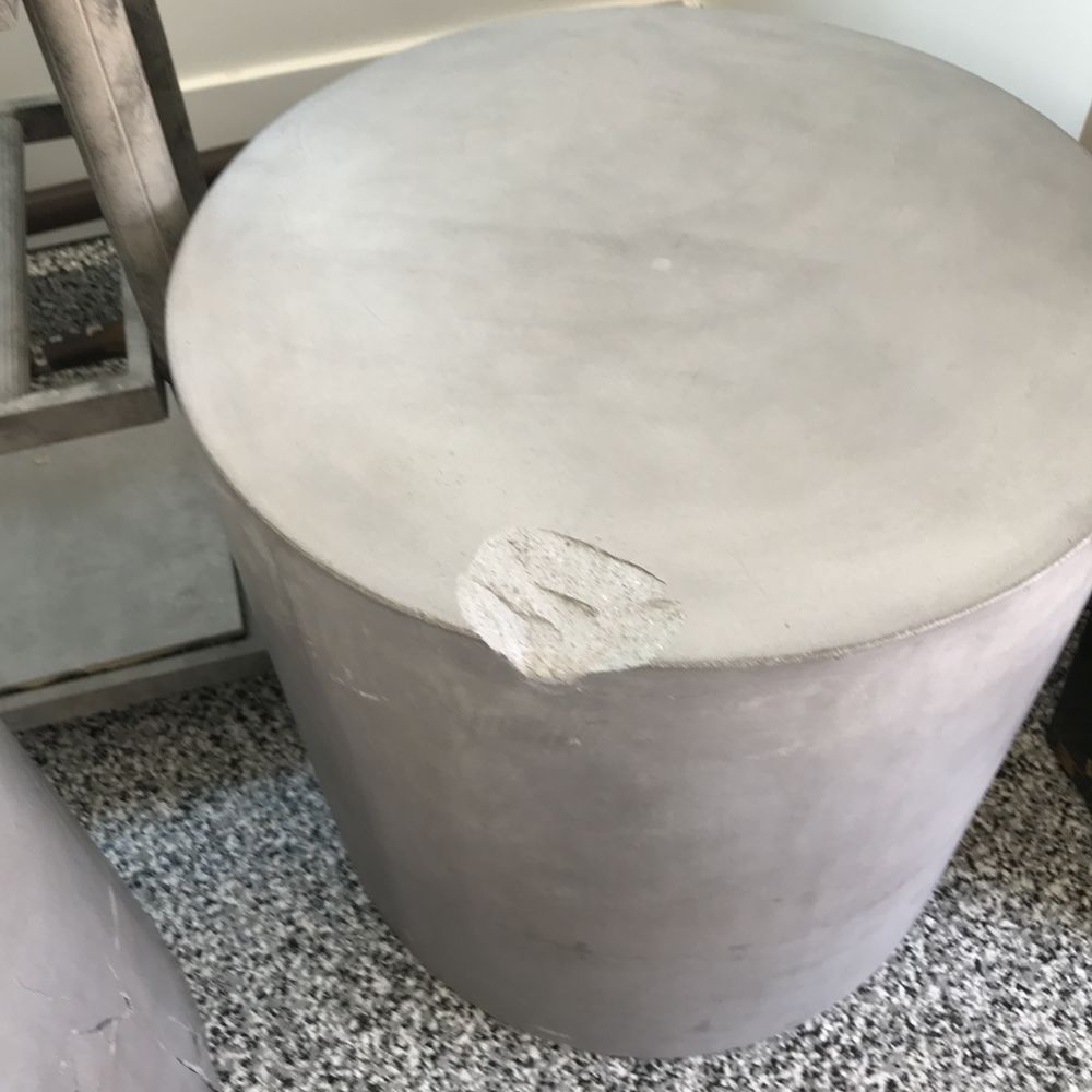 A-Aaron Movers - The other cracked concrete end table - Movers Near Me - Buckeye, Arizona A-Aaron Movers - The other cracked concrete end table - Movers Near Me - Buckeye, Arizona