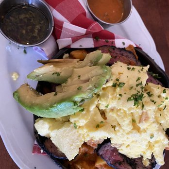 Moonshine Grill - Steak and eggs hash - Southern Near Me - Austin, Texas