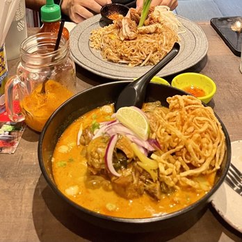 Thai Hot Box - Khao Soi and Pad Thai in the back - Thai Near Me - New York, New York