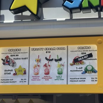 Mario Kart Snack Station - Menu - Popcorn Shops Near Me - Universal City, California