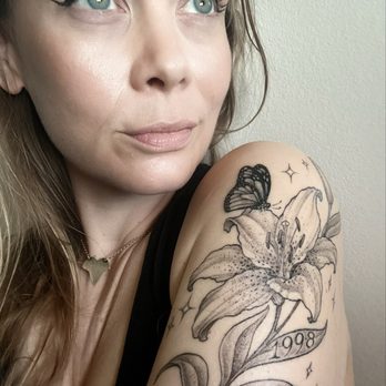 Sacred Rose Tattoo - Tattoo for Jess - Tattoo Near Me - Berkeley, California