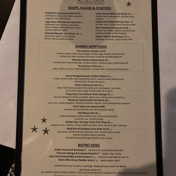 Stella's Southern Bistro - Menu - New American Near Me - Simpsonville, South Carolina
