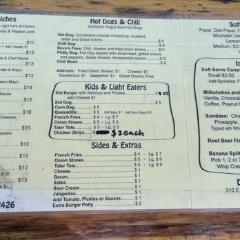 Dave's Last Stand - 2026 menu - Fast Food Near Me - Pinedale, Wyoming