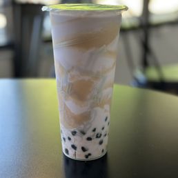 Taro milk with boba