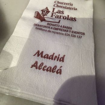 Las Farolas - Photo 2: Napkin - Churros Near Me - Madrid, M