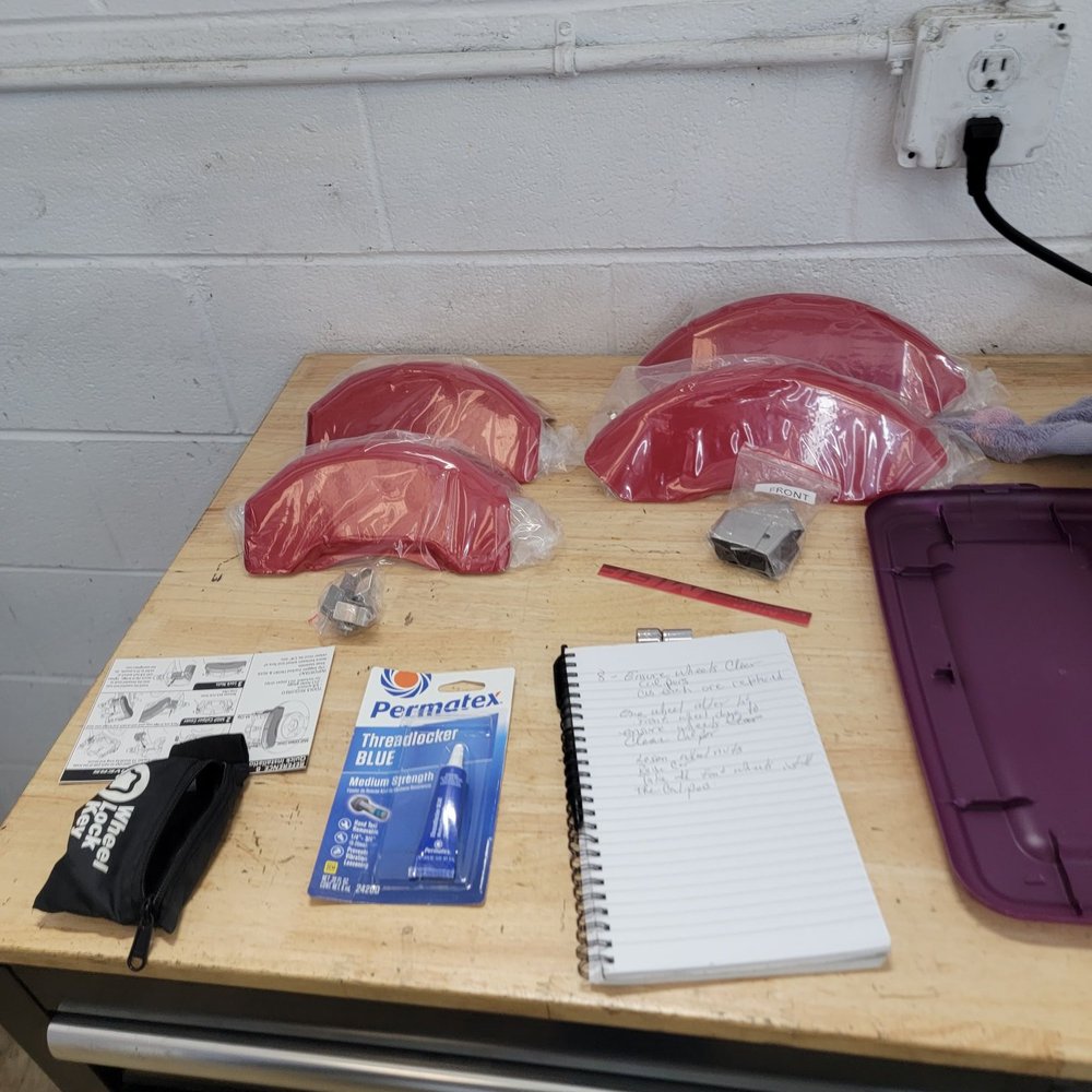 America’s DIY - The clean space table at every booth filled with a the tools I needed for my caliper cover installation. - DIY Auto Shop Near Me - Douglasville, Georgia