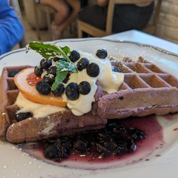 Sweet Maple - Blueberry moffle - Breakfast & Brunch Near Me - Cupertino, California Sweet Maple - Blueberry moffle - Breakfast & Brunch Near Me - Cupertino, California