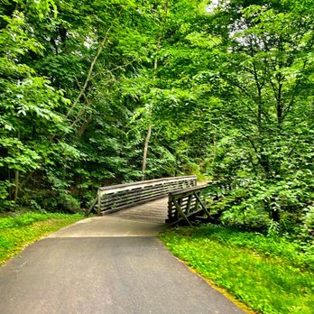 Black Creek Greenway - First bridge of many that you pass through - Parks Near Me - Cary, North Carolina