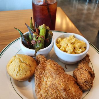 Fixins Soul Kitchen - 2 piece fried chicken, okra and mac. - Soul Food Near Me - Tulsa, Oklahoma Fixins Soul Kitchen - 2 piece fried chicken, okra and mac. - Soul Food Near Me - Tulsa, Oklahoma