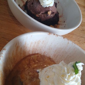 Seventh South Waterfront - Belgian chocolate cake and peach crisp bread pudding - Cocktail Bars Near Me - Naples, Florida Seventh South Waterfront - Belgian chocolate cake and peach crisp bread pudding - Cocktail Bars Near Me - Naples, Florida