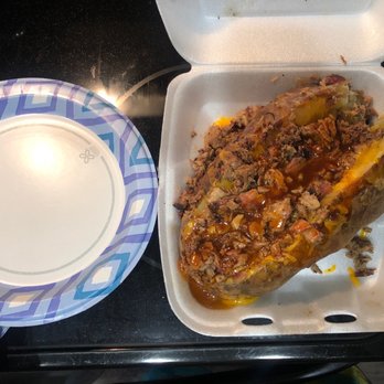 Smokey Ray's Bbq and Catering - MONSTER baked potato with brisket for only $12! - Caterers Near Me - Dallas, Texas Smokey Ray's Bbq and Catering - MONSTER baked potato with brisket for only $12! - Caterers Near Me - Dallas, Texas