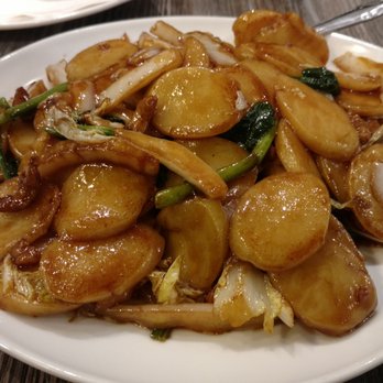 Ding's Garden - Shanghai Style Pan Fried Rice Cakes - $8.25, and worth every penny. - Taiwanese Near Me - Arcadia, California Ding's Garden - Shanghai Style Pan Fried Rice Cakes - $8.25, and worth every penny. - Taiwanese Near Me - Arcadia, California