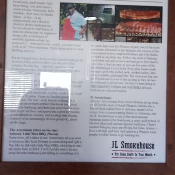 JL Smokehouse - Recognition - Barbeque Near Me - Phoenix, Arizona