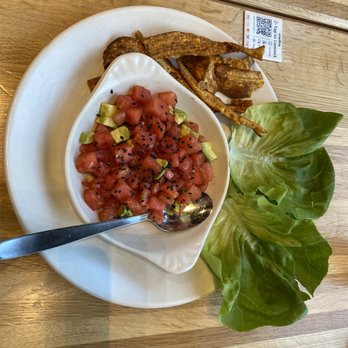 True Food Kitchen - Avocado/watermelon with salty plantains - New American Near Me - Columbus, Ohio