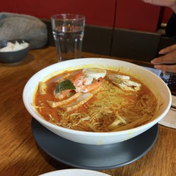Banana Leaf - Laksa Noodle soup - Malaysian Near Me - Vancouver, British Columbia