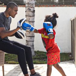 Boxing With Prince - Mason is the youngest student I'm training.