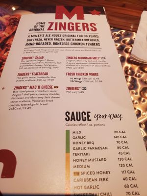 Menu photo 7 Miller's Ale House Port St Lucie, FL