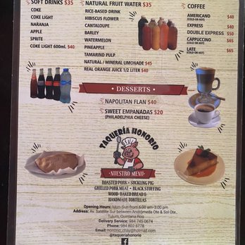 Taquería Honorio - Menu - Mexican Near Me - Tulum, ROO Taquería Honorio - Menu - Mexican Near Me - Tulum, ROO